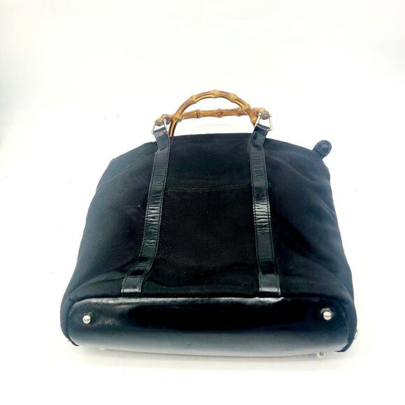 Gucci Canvas Leather Satchel Bag - Picture 4 of 9